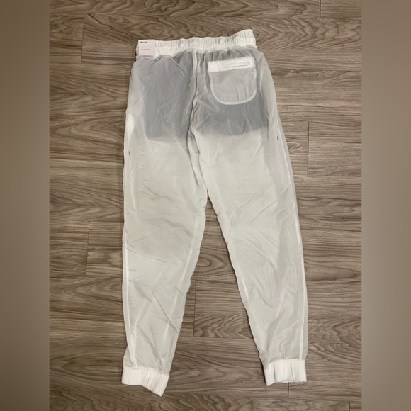 White Mesh Layer Nike Air Jogger Pants Small - Picture 3 of 8